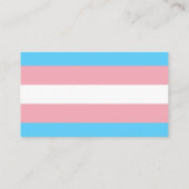 gekleurde potloden op de vlag van de transgenderpr visitekaartje (Achterkant)