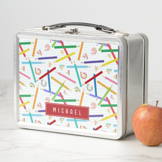 Gekleurde potloden Patroon Kinder School (In situ)