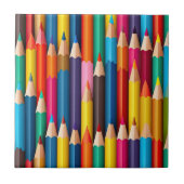 Gekleurde potloden Tegel Tegeltje (Voorkant)