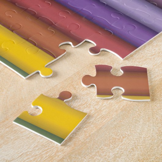 Gekleurde potlood puzzel (Zijkant)