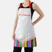 gekleurde potloodstrips om Apron aan te passen Schort (Insitu)