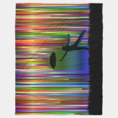 GEKLEURDE REGEN FLEECE DEKEN (Voorkant)