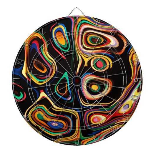 Gekleurde regenbogen dartbord (Voorkant)