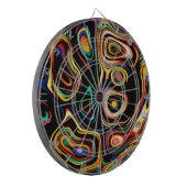 Gekleurde regenbogen dartbord (Voorkant Links)