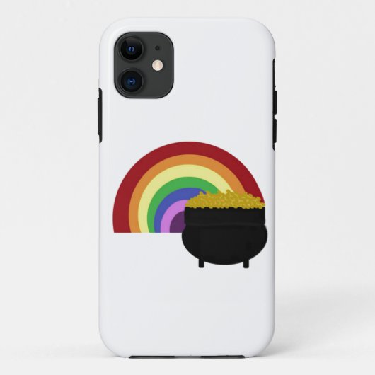 gekleurde regenboog en goudpit Case-Mate iPhone case (Achterkant)
