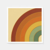 Gekleurde regenboog met gelaagde omloop servet (Voorkant)