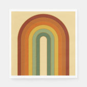 Gekleurde regenboogsluncheon met rubbende retro Gr Servet (Voorkant)