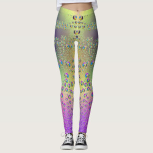 Gekleurde regendruppels leggings