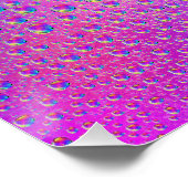 Gekleurde regendruppels perfect poster (Hoek)