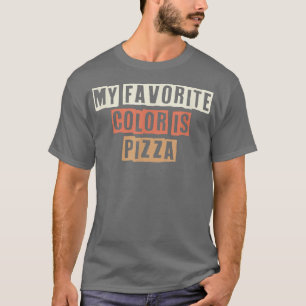 gekleurde retroflectuur Mijn favoriete kleur is Pi T-shirt