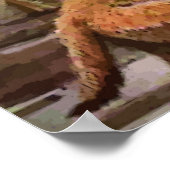  gekleurde retroverdiepingen met het Poster van de (Hoek)