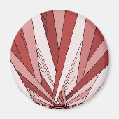 Gekleurde rode zonsopgang magneet (Voorkant)