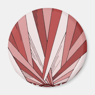 Gekleurde rode zonsopgang magneet