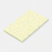 Gekleurde schoolbenodigdheden patroon post-it® notes (Schuin)