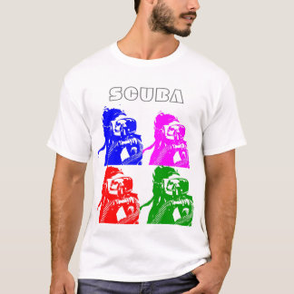 gekleurde scuba t-shirt