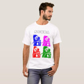 gekleurde scuba t-shirt (Voorkant volledig)