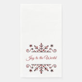 Gekleurde sneeuwvlok servet (Voorkant)