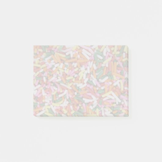 gekleurde Snoep sprinkes TextielSjabloon Post-it® Notes (Voorkant)