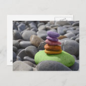 Gekleurde stenen briefkaart (Voorkant / Achterkant)