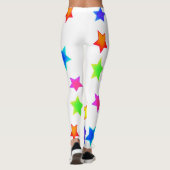 Gekleurde sterren Leggings (Achterkant)