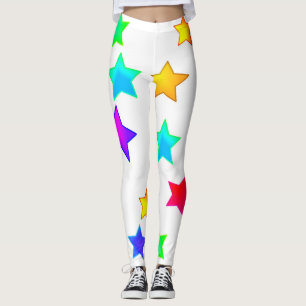 Gekleurde sterren Leggings