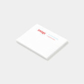 Gekleurde stippen, cool, modern stickervel bedrijf post-it® notes (Schuin)