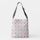gekleurde stippen crossbody tas (Achterkant)