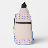 gekleurde stippen sling bag (Voorkant)