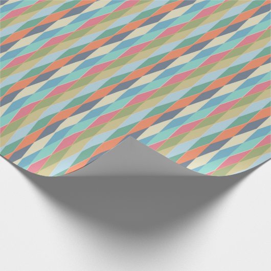 gekleurde strepen. cadeaupapier (Hoek)