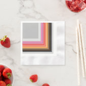 gekleurde strepen en vierkantjes servet (Insitu)