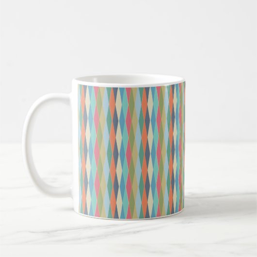 gekleurde strepen. koffiemok (Links)