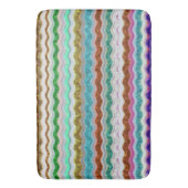 gekleurde strepen op snakeskin badmat (Voorkant Verticaal)