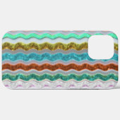 gekleurde strepen op snakeskin Case-Mate iPhone case (Achterkant (horizontaal))
