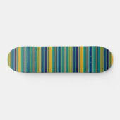 gekleurde strepen persoonlijk skateboard (Horizontaal)