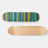 gekleurde strepen persoonlijk skateboard (Horizontaal)