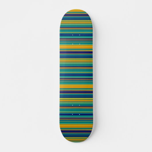 gekleurde strepen persoonlijk skateboard (Voorkant)