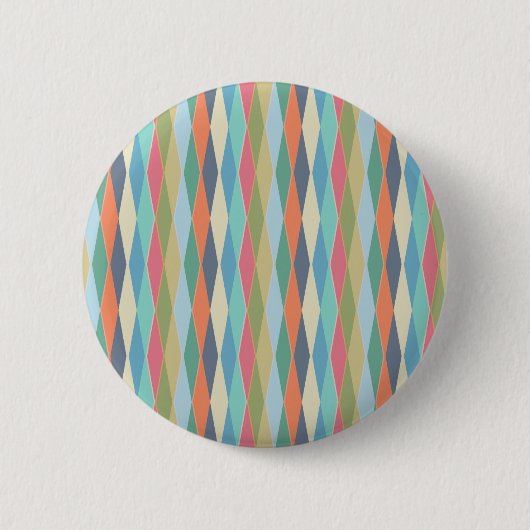 Gekleurde strepen. ronde button 5,7 cm (Voorkant)