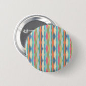 Gekleurde strepen. ronde button 5,7 cm (Voorkant /achterkant)