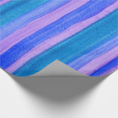 gekleurde strepen: Turquoise, Blue, Violet Cadeaupapier (Hoek)
