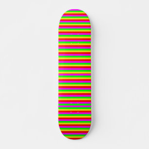 Gekleurde stroken persoonlijk skateboard