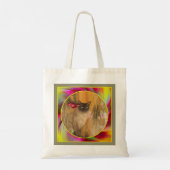 Gekleurde Swirls Lijst Creëer Uw Eigen Foto Tote Bag (Achterkant)