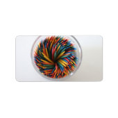 Gekleurde tandenstokers Labels (Voorkant)