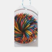 Gekleurde Tandenstokken Cadeau Labels Cadeaulabel (Achterkant)