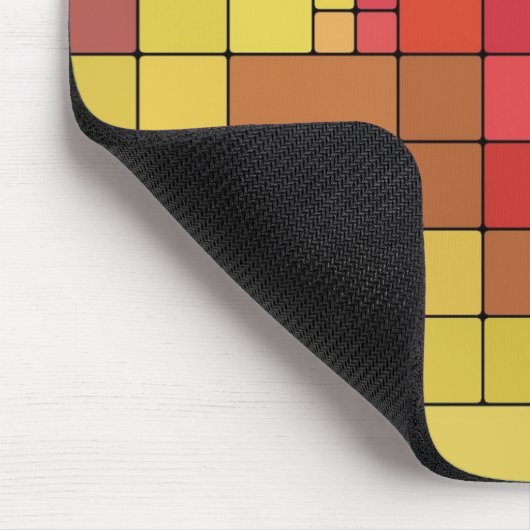 Gekleurde tegels muismat (Hoek)