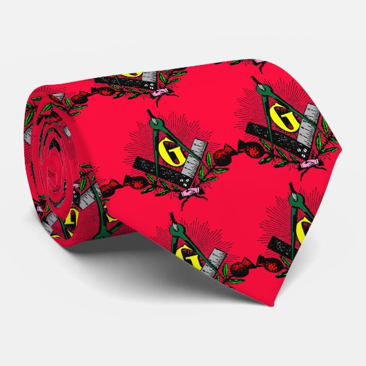 gekleurde thistle, gekleurde thistle, gekleurde th stropdas (Opgerold)