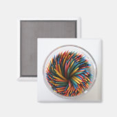 Gekleurde Toothpicks Magnet (Voorkant / Achterkant)