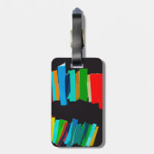 gekleurde trappen bagagelabel (Achterkant verticaal)