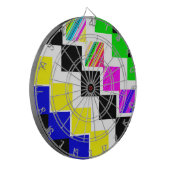 gekleurde trappen dartbord (Voorkant Links)