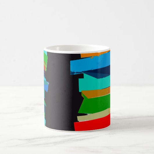 gekleurde trappen koffiemok (Center)