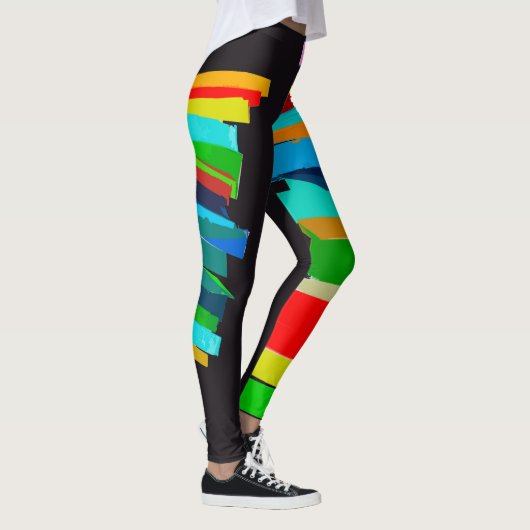 gekleurde trappen leggings (Rechts)